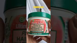 Garnier hair food conditioner watermelonunboxing the smell is so amazing🤌garnier smellsgood [upl. by Llertniuq]