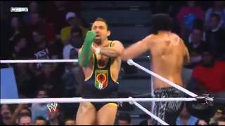 MOST STUPID THING EVER IN WWE GREAT KHALI AND SANTINO MARELLA [upl. by Mullen302]