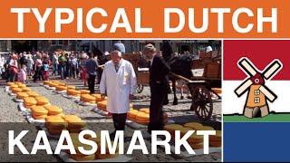 Typical Dutch Vocabulary Cheese market Kaasmarkt and Dutch Cheese [upl. by Amin]