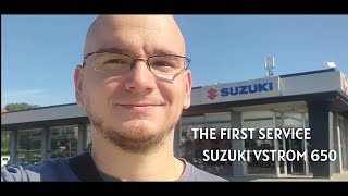 Going to the first service with my Suzuki V Strom 650 [upl. by Vaclava]