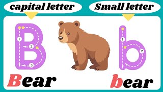 Write the Letter B  ABC Writing for Kids  Alphabet Handwriting by 123ABCtv [upl. by Ettevram]