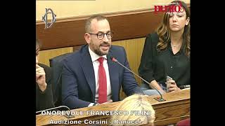 Commissione di Vigilianza Rai Intervento dellonorevole Filini con risposta di Ranucci [upl. by Bal]