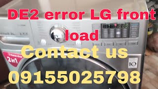 DE2 ERROR LG Frontload Automatic washing [upl. by Crista]