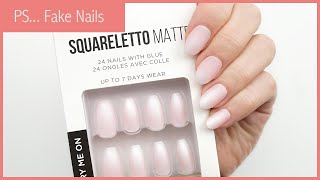 PS Squareletto Matte Fake Nails [upl. by Evita804]