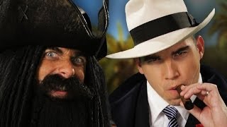 Blackbeard vs Al Capone Epic Rap Battles of History [upl. by Anyat945]