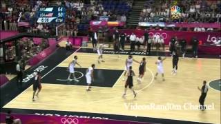 USA vs Argentina 2012 Carmelo Anthony 3 point Highlights [upl. by Lanae]