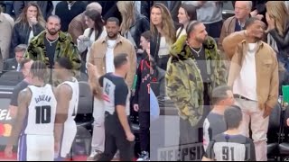 quotYou A Goofquot Drake Ready To Throw Hands With Demar Derozan After Disrespect At Raptors Game [upl. by Wettam]