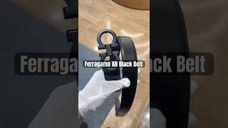 Ferragamo All Black Leather Belt luxury luxurybelt belt ferragamo [upl. by Deane985]