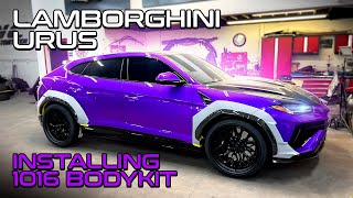 2023 LAMBORGHINI URUS PERFORMANTE INSTALLING 1016 INDUSTRIES WIDEBODY KIT [upl. by Low467]