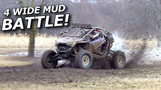 MUDDIEST RACE EVER RZR Pro R Pro XP Maverick X3 go HARD [upl. by Annahaj]