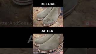 Removing a Wine Stain  How to Clean Your Suede amp Nubuck Leather  shorts [upl. by Sitarski873]