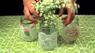 How to Decorate Mason Jars for a Wedding [upl. by Attey93]