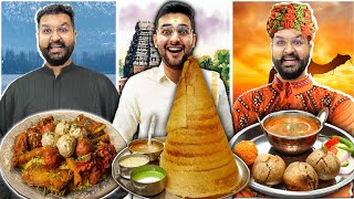 Eating Food From EVERY INDIAN STATE In 24 Hours Food Challenge 😱 [upl. by Nadia]