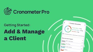 How To Add amp Manage A Client On Cronometer Pro [upl. by Yatnod]