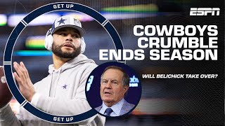 Playoff run CUT SHORT as Cowboys suffer EMBARRASSING LOSS  McCarthy OUT Belichick IN  Get Up [upl. by Bowler722]