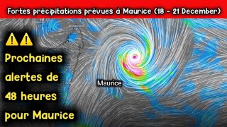 1821 December Avertissement de fortes pluies pour Maurice ⚠  Avertissement de fortes pluies ⚠️ [upl. by Yecnuahc]