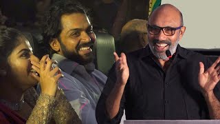 Sathyaraj Funny speech at Thambi Audio Launch  Karthi  Suriya  Jyothika  sathyaraj latest speech [upl. by Yrannav]