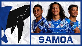 Toa Samoa  OFFICIAL SQUAD  England vs Samoa 2024 [upl. by Elleoj]