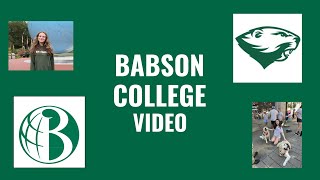 Babson College Video Supplement [upl. by Noffihc]