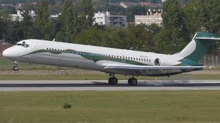 FullHD RARE AMAC MD87 landing at GenevaGVALSGG [upl. by Portuna793]