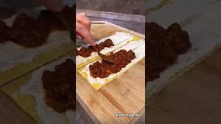 Lasagna roll ups recipeyoutubeshorts food cooking ytshorts [upl. by Sassan353]