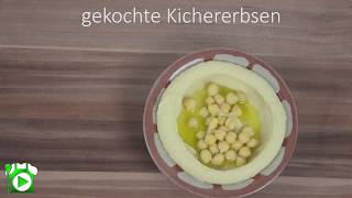 Hummus bi Tahina KichererbsenPaste  Sesam حمص RezeptRecipe [upl. by Dnivra171]