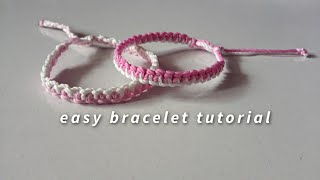 how to make easy bracelet  yarnivora [upl. by Goldman]