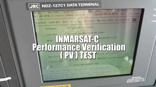 INMARSATC PERFORMANCE VERIFICATION PVTEST JRC JUE85 [upl. by Aikemot]