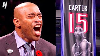 Vince Carter FULL Raptors Jersey Retirement Ceremony 🙏 [upl. by Natanoy]