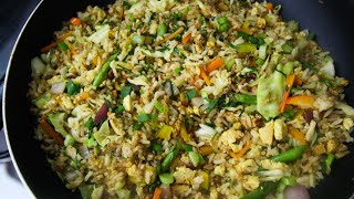 Singapore Style Fried Rice With Tofu amp Vegetable [upl. by Nabi96]