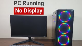 FIX  Monitor No Signal But Computer is On  PC Running No Display [upl. by Cawley454]