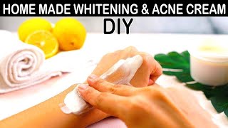 Home Made Whitening amp Acne Cream DIY  Fairness Cream 100 Works  Homemade Skin Brightening Cream [upl. by Hamford124]