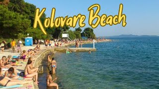 Kolovare Beach amp Bars  Zadar  Croatia [upl. by Rafa651]