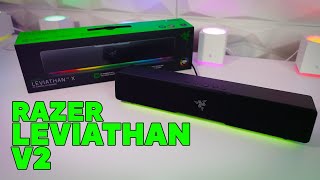 Razer Leviathan V2 X Sound bar unboxing and impressions [upl. by Satterlee]