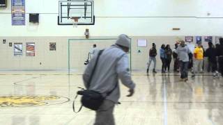 Teams entrance Milford MillRandallstown boys basketball 122013 [upl. by Fagan]