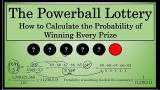 Powerball  How To Calculate the Probability of Winning Each Prize What are your odds of winning [upl. by Yokum]