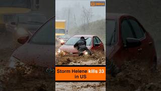 Storm Helene kills 33 in US [upl. by Ativahs]