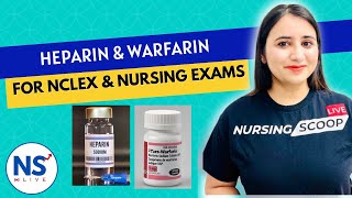 Anticoagulant Medications Heparin amp Warfarin for Nursing NCLEX  RN amp RPN  Pharmacology [upl. by Earissed222]