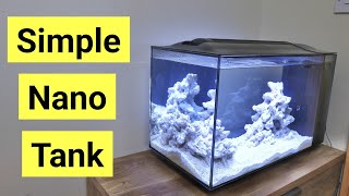 How To Setup A Saltwater Tank For Beginners No Skimmer [upl. by Odraner146]