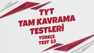 TKT TYT TÜRKÇE Test 53 Soru Çözümleri [upl. by Chuipek39]