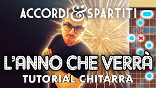 LANNO CHE VERRÀ Tutorial Chitarra  Lucio Dalla [upl. by Nos235]