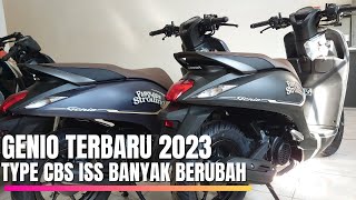 Honda Genio Terbaru 2023 Type CBS ISS Banyak Berubah [upl. by Greyso]