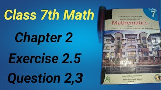 Class 7 Math Ch 2 Ex 25 Q 23class 7 math ch 2 ex 25 q 23 MushahidAliZafar maths math [upl. by Tamis]