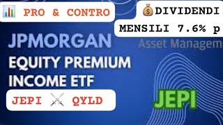 💣NUOVO ETF AD ALTO DIVIDENDO💰JEPI⭐distribuzione mensile dividendi trading soldi finanza [upl. by Granoff457]