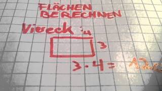 Fläche eines Vierecks berechnen  Mathe verstehen [upl. by Ahsemot525]