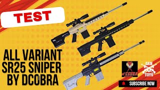 Sniper SR25 Faceoff Best Rifles from DCobra M802 Airsoft Spring Gun Toys [upl. by Nanaj]