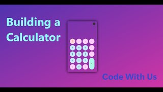 Building calculator using HTMLCSSJavascript  Code With Us [upl. by Ahseket]