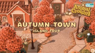 Autumn Themed Natural amp Structured Town  Animal Crossing New Horizons Island Tour [upl. by Pessa166]