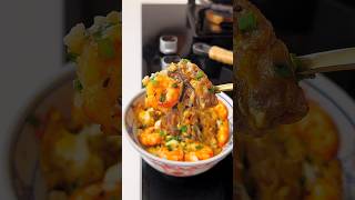 Shrimp Beef and Egg Rice foodshrimprecipebeefriceshorts yummy [upl. by Annayad]