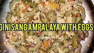 HOW TO COOK GINISANG AMPALAYA WITH EGGS [upl. by Acinomaj]